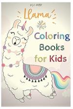 llama coloring books for kids