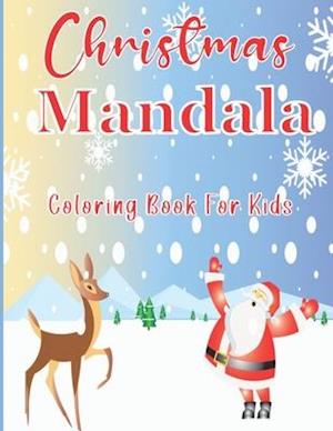 Christmas Mandala Coloring Book For Kids