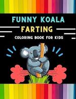 Funny koala farting coloring book for kids