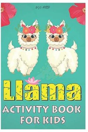 llama activity book for kids