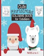 Cute Christmas Coloring Book For Toddlers