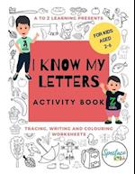 I know my letters activity book