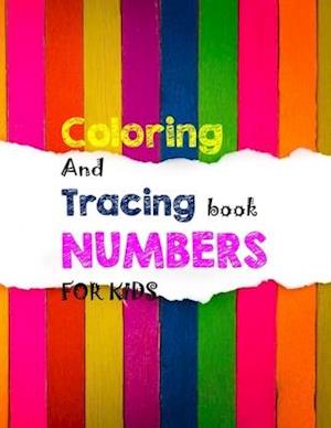 Coloring and tracing book numbers for kids