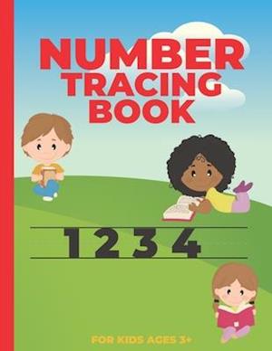 Number Tracing Book for Kids Ages 3+