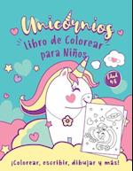 Unicornios Libro de Colorear para Niños