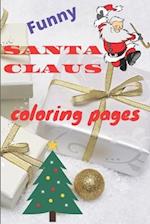 Funny Santa Claus coloring