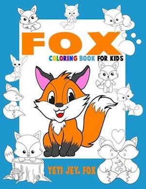 Fox coloring book for kids