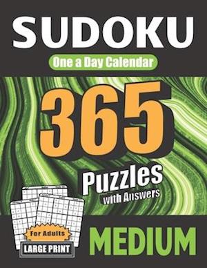 Sudoku One a Day Calendar for Adults