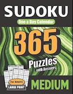 Sudoku One a Day Calendar for Adults