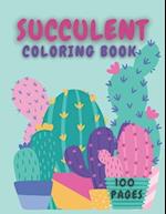 Succulent Coloring Book