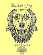 Mandala Dogs, Adult Coloring Book