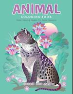 Animal Coloring Book - Stress Relieving Designs For Adults Relaxation