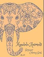 Mandala Animals Beginner Coloring Book