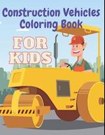 Construction Vehicles Coloring Book