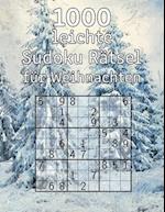1000 leichte Sudoku Rätsel für Weihnachten