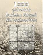 1000 schwere Sudoku Rätsel für Weihnachten