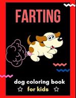 Farting dog coloring book for kids