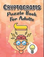 Cryptograms Puzzle Books For Adults Large Print