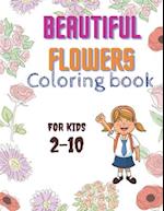 Beautiful Flowers Coloring Book For Kids 2-10