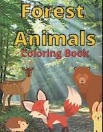 Forest Animals: Coloring Book For Children Learn At Home Pictures And Descriptions 