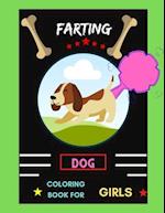 Farting dog coloring book for girls