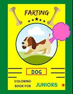 Farting dog coloring book for juniors