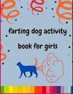 Farting dog activity book for girls