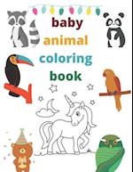 baby animal coloring book