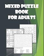 Mixed Puzzle book for Adults
