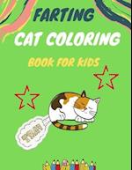 Farting cat coloring book for kids