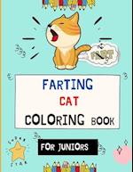 Farting cat coloring book for juniors