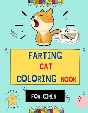 Farting cat coloring book for girls