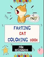 Farting Cat coloring book for beginners