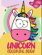 Unicorn Coloring Book for Kids 4-8