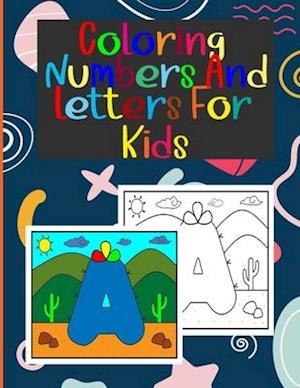 coloring numbers and letters for kids