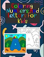 coloring numbers and letters for kids