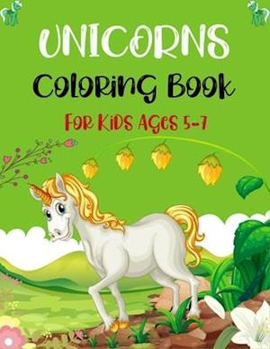 Unicorns Coloring Book for Kids Ages 5-7