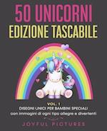 50 Unicorni da Colorare - Edizione Tascabile VOL.1