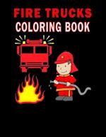 Fire Trucks Coloring Book