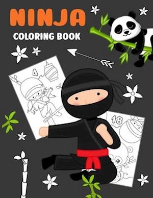 Ninja Coloring Book: Simple book with 18 numbered pages to colour | Creative gift for every kid | boys and girls | everyone who likes to draw and colo