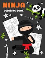 Ninja Coloring Book: Simple book with 18 numbered pages to colour | Creative gift for every kid | boys and girls | everyone who likes to draw and colo