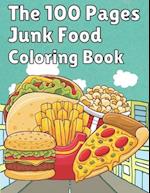 The 100 Pages Junk Food Coloring Book