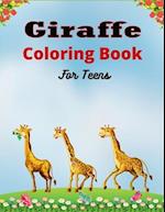 Giraffe Coloring Book For Teens