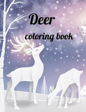 Deer coloring book