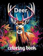 Deer coloring book