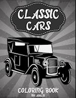 Classic Cars Coloring Book for adults