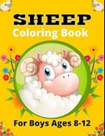 SHEEP Coloring Book For Boys Ages 8-12