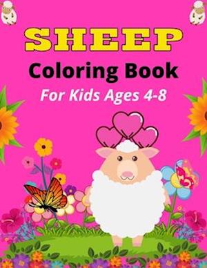 SHEEP Coloring Book For Kids Ages 4-8