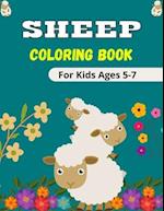 SHEEP Coloring Book For Kids Ages 5-7