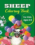 SHEEP Coloring Book For Kids Ages 6-8